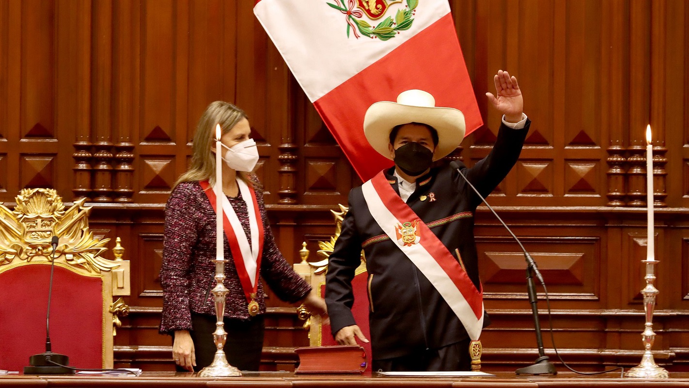 José Pedro Castillo Terrones, juramentó como Presidente Constitucional del Perú.