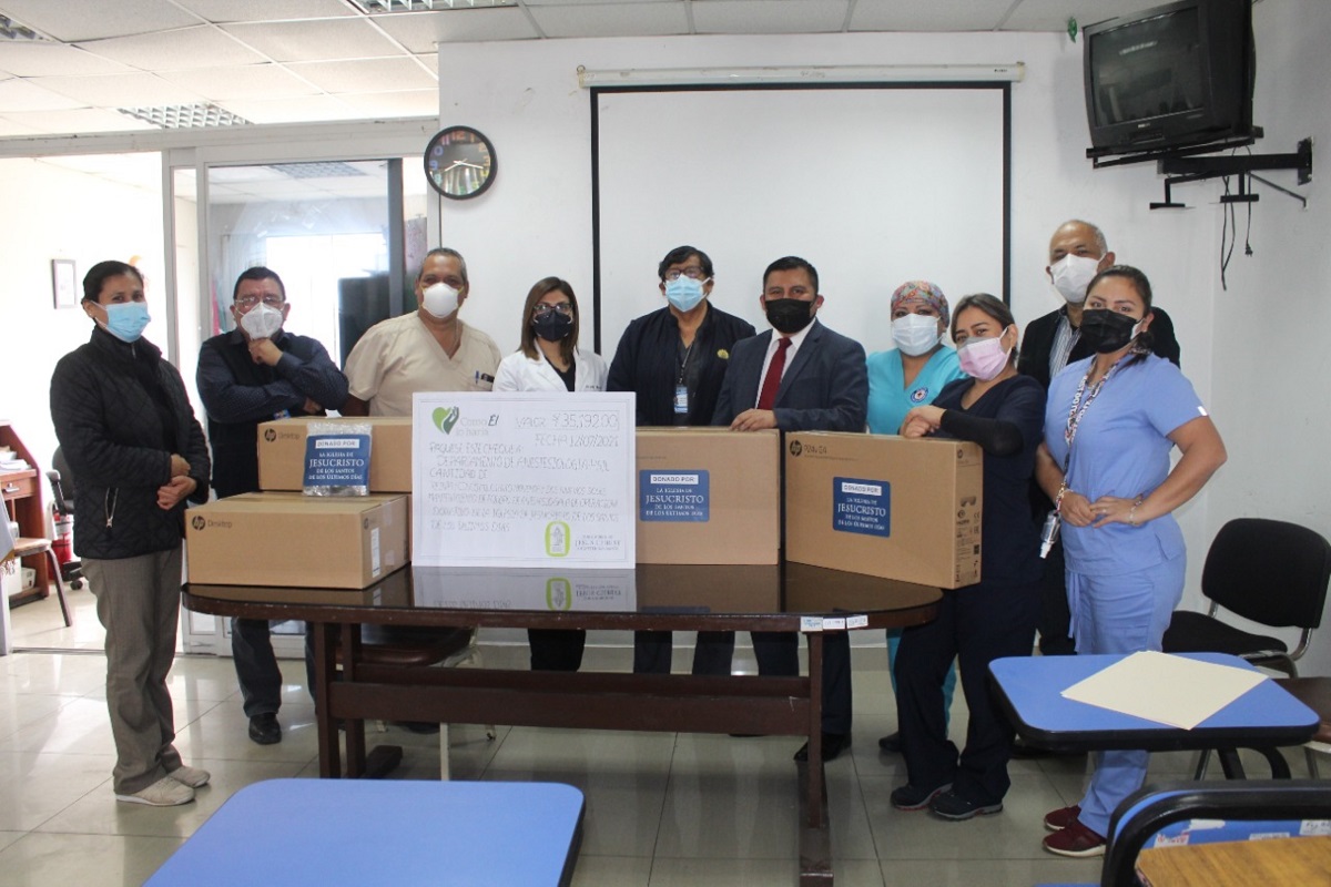 Iglesia de Jesucristo entrega donación al hospital San Juan de Lurigancho - Lima.