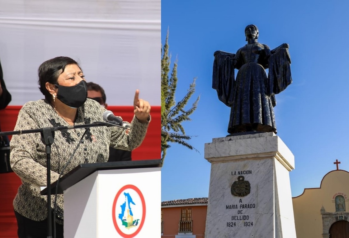 Gobierno otorga la Orden Emérito a las Mujeres del Bicentenario a la heroína María Andrea Parado Jayo de Bellido.