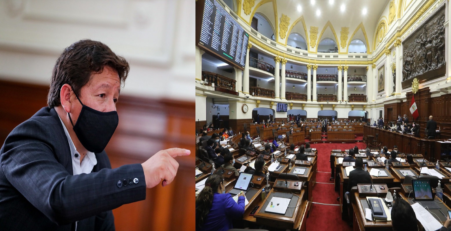 Con 61 votos en contra, no prosperó propuesta de legisladores desestabilizadores en contra del premier Guido Bellido.
