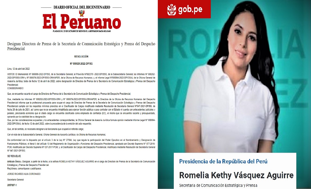 Retorna por la puerta grande, Romelia K. Vásquez es designada directora de Prensa de la Secretaría de Comunicación del Despacho Presidencial.