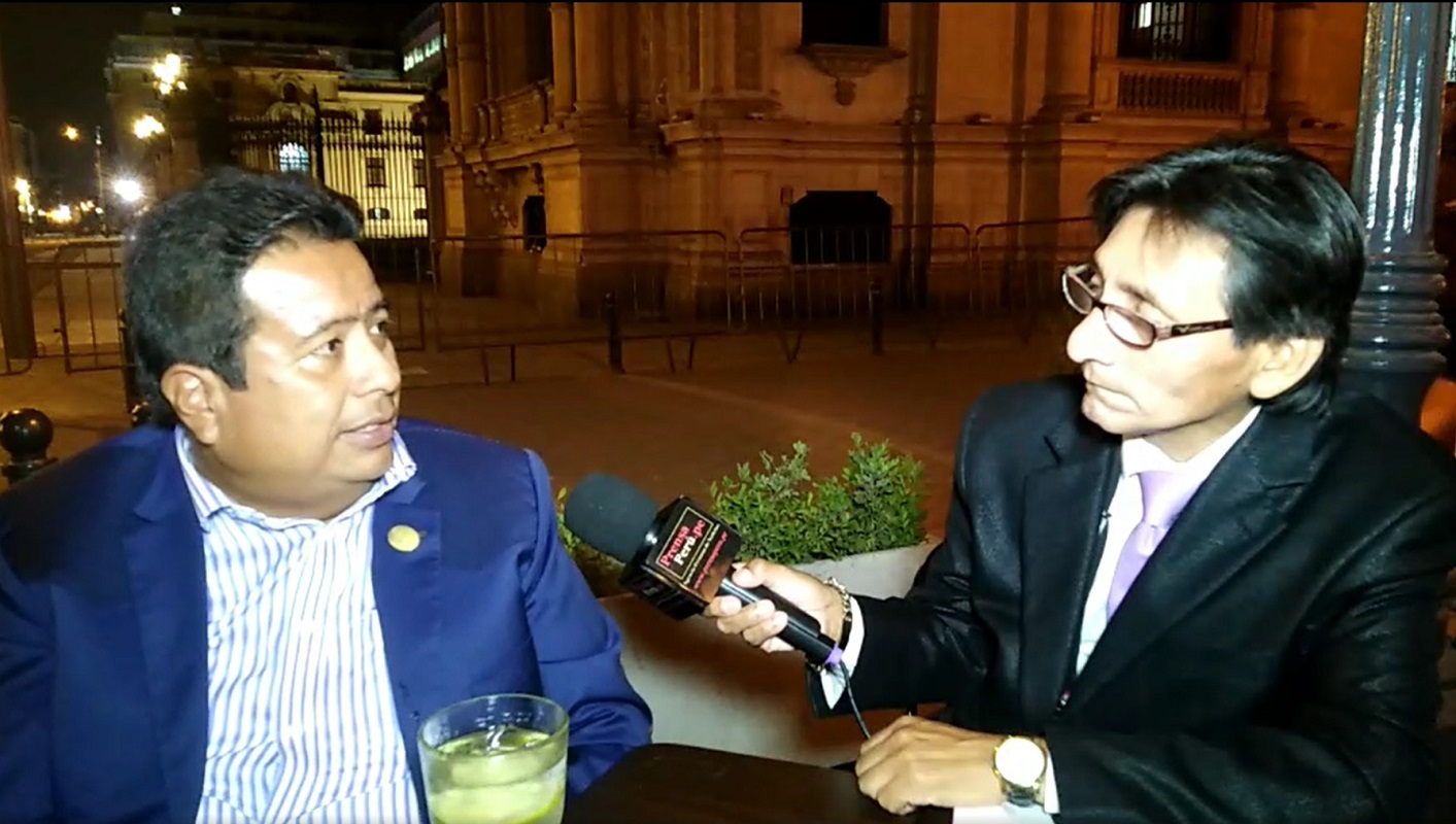 Jimy Silva Mena, alcalde de Tumbes, señaló en su visita a Lima que las autoridades debemos buscar el bienestar de nuestros pueblos.