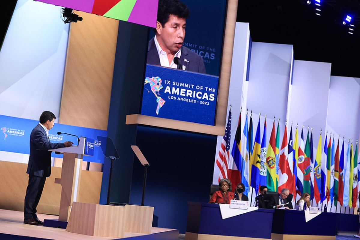 Proponemos un mecanismo crediticio para subsidio de fertilizantes y alimentos indicó presidente Castillo en IX Cumbre de las Américas.