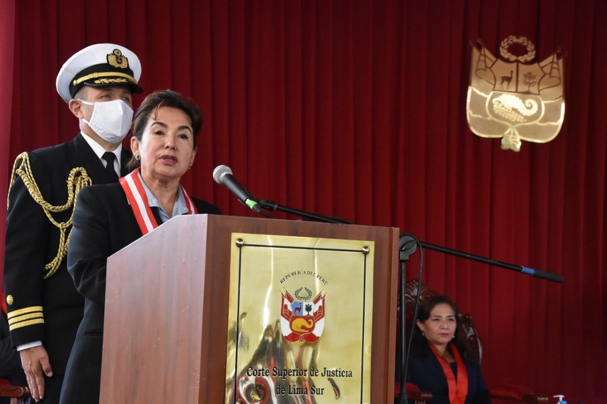 Presidenta del Poder Judicial Elvia Barrios Alvarado, resaltó el éxito alcanzado en la implementación del Código Procesal Penal (CPP).