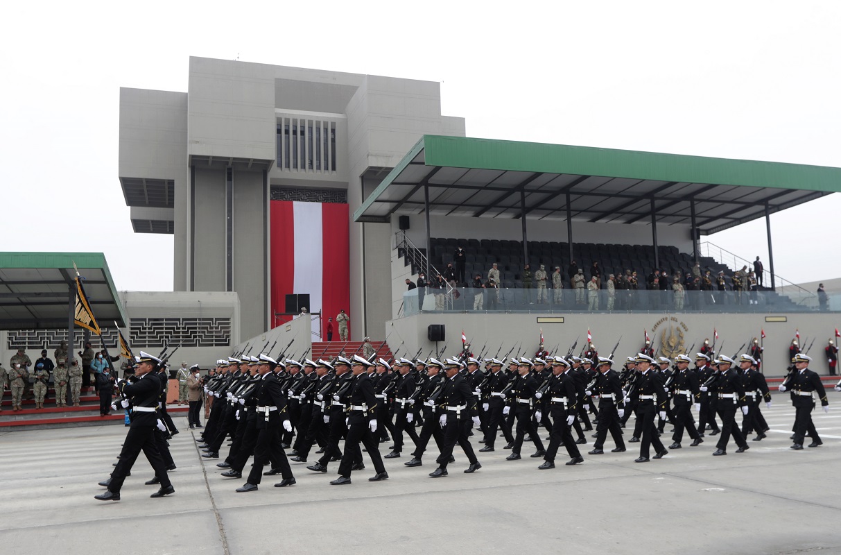 Con ensayo de desfile militar quedó listo para hoy 29 de julio la Gran Parada Militar en la comandancia general del ejército.