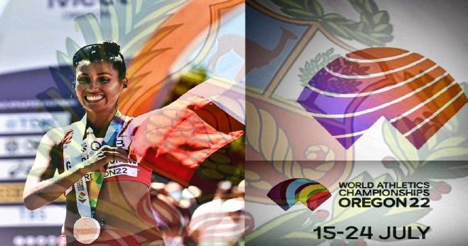 Atleta peruana Gabriela Kimberly García León "Kimy", se adjudica la medalla de oro en el Campeonato Mundial de Atletismo, en Oregón EE.UU.