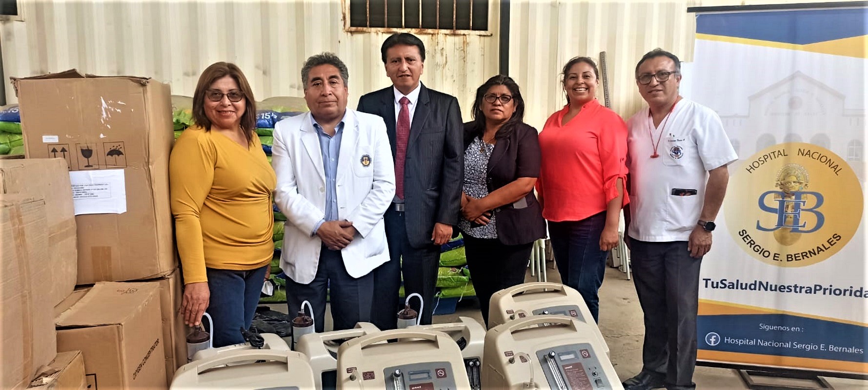 Iglesia de Jesucristo dona concentradores de oxígeno en Lima Norte a iniciativa de su programa de Servicios Humanitarios.