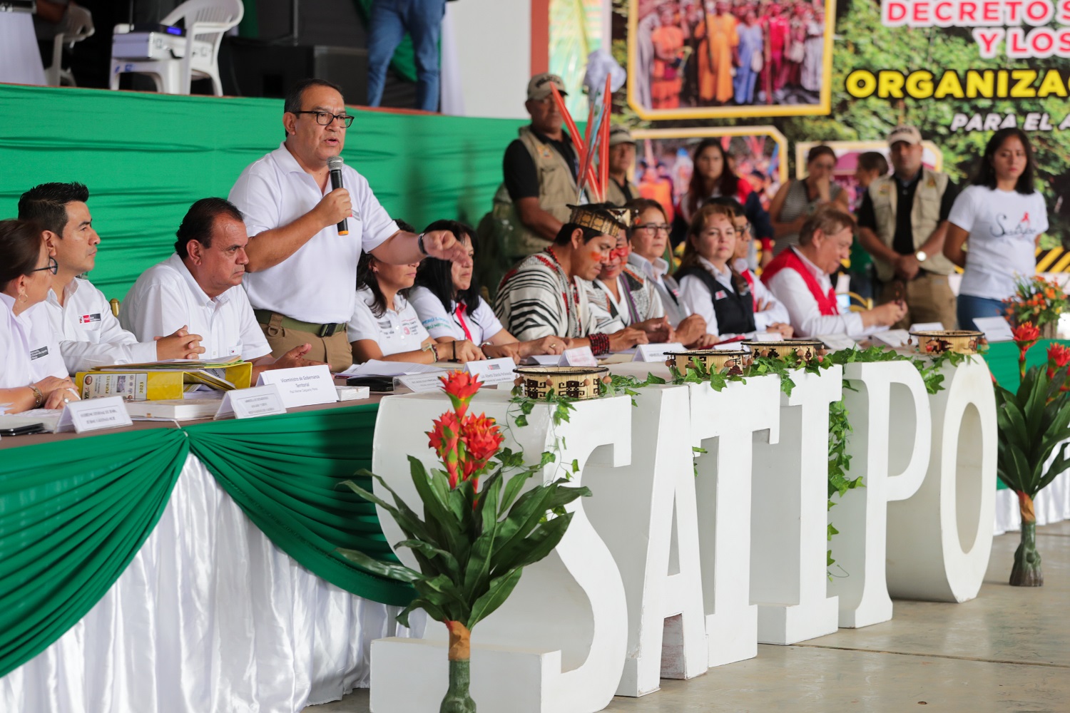 Gobierno instaló comisión multisectorial para atender demandas de pueblos originarios en la selva central del país.