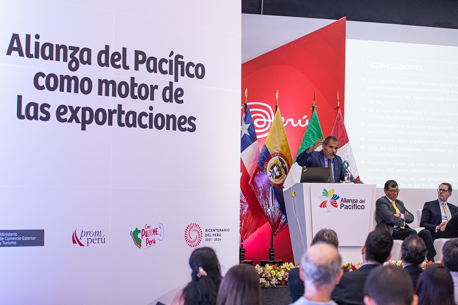 Desde su creación de la Alianza del Pacífico hace 12 años a la fecha exportaciones no minero energéticas peruanas crecieron 48%.