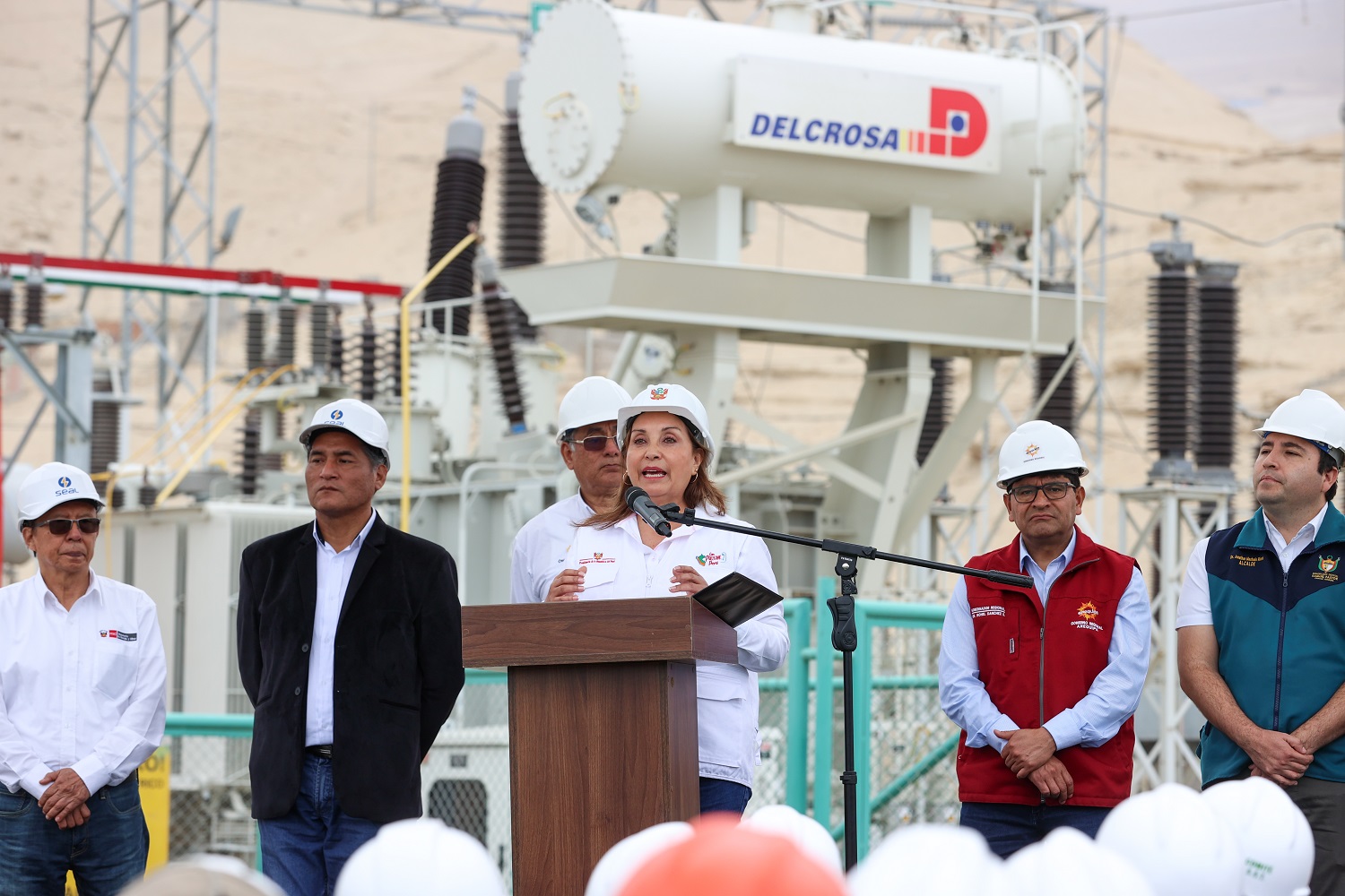 Presidenta Constitucional Dina Boluarte inaugura "Ampliación de la Subestación Eléctrica La Pampa, en Camaná – Arequipa".