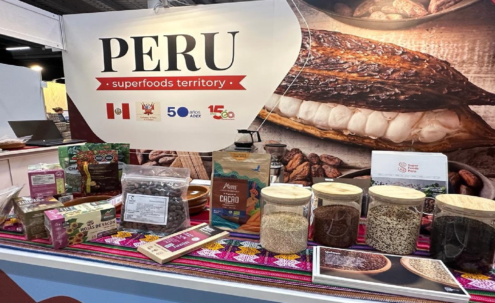Superfoods peruanos se presentaron y cautivaron en la Nordic Organic Food Fair 2023, en Suecia.