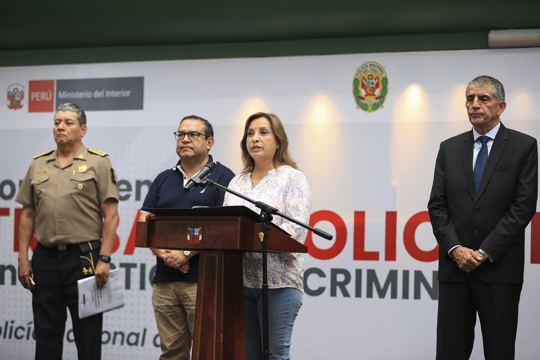 Presidenta Boluarte: Con promulgación del Decreto Legislativo 1605 la Policía recupera las facultades plenas de investigar los delitos.