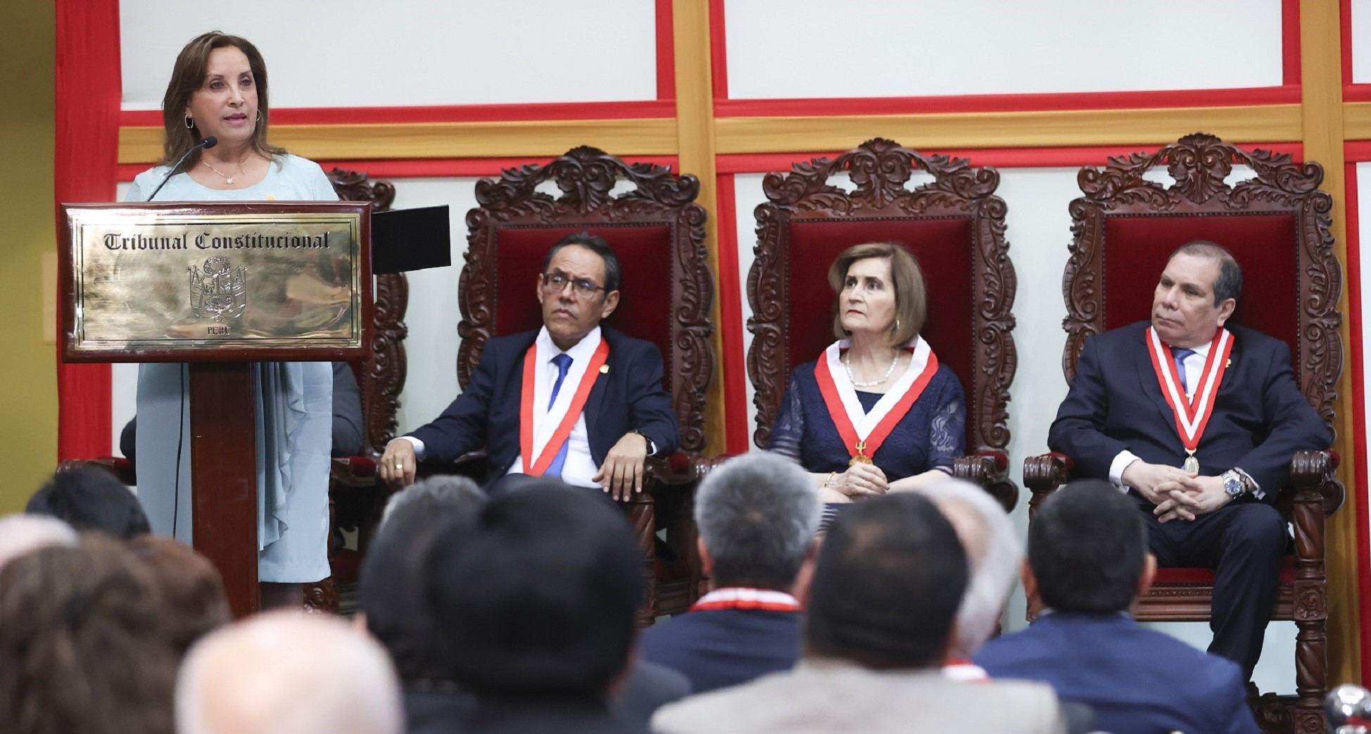 Presidenta Dina Boluarte participó en la ceremonia de apertura del Año Jurisdiccional del Tribunal Constitucional.