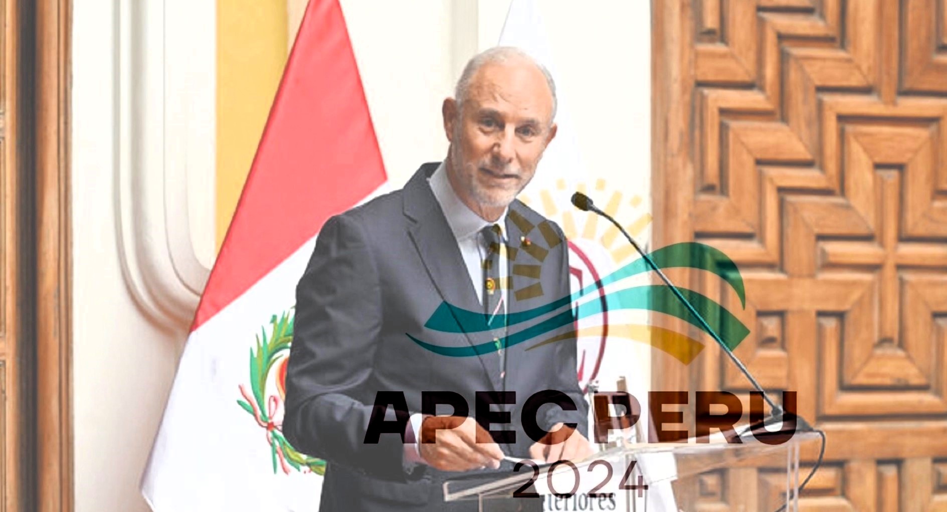 Canciller González-Olaechea Franco: Reafirmó el compromiso del gobierno del Foro de Cooperación Económica Asia-Pacífico 2024 (APEC).