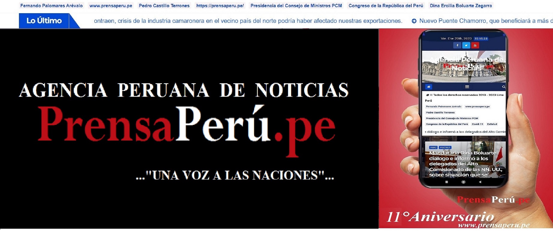 PrensaPerú.pe once años de ejercicio periodístico digital por una sociedad más inclusiva y participativa.