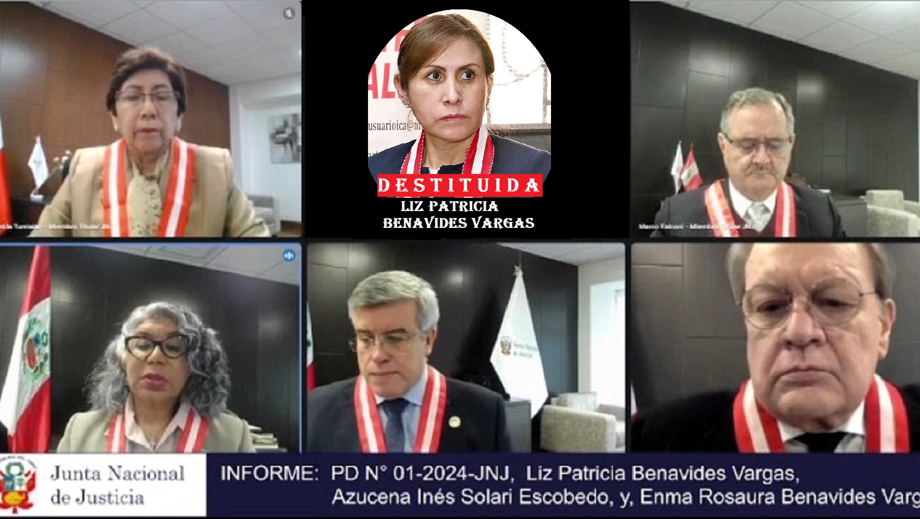 JNJ destituyó a Patricia Benavides del cargo de fiscal suprema y de fiscal de la Nación, lo mismo que para Enma Benavides y Azucena Solari.