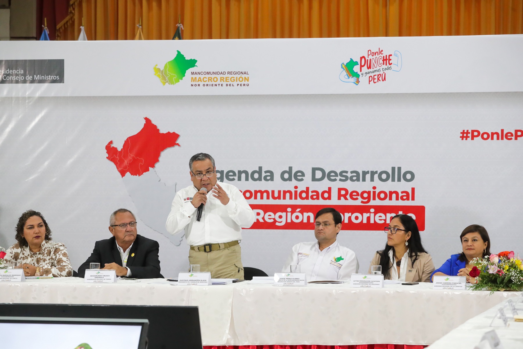 Ejecutivo invocó a las autoridades regionales de la mancomunidad nororiente a consolidar la reactivación económica del Perú.