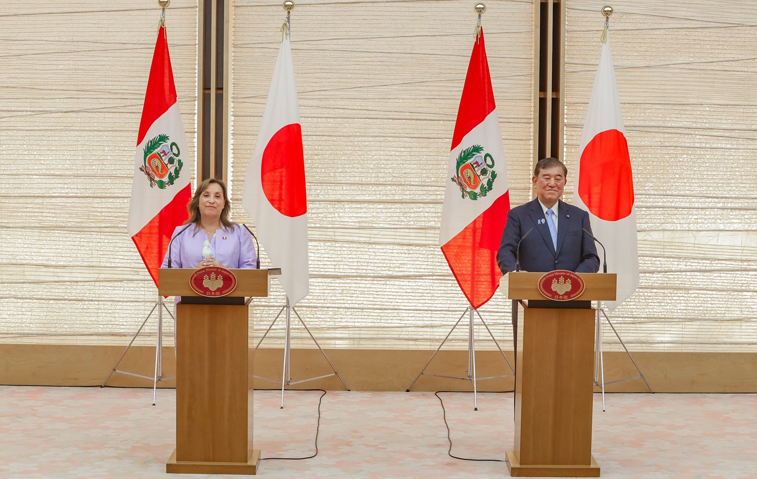 Encuentro de alto nivel: Presidenta Dina Boluarte y Primer Ministro japonés Shigeru Ishiba, “inversiones japonesas fomentarán el crecimiento en Perú”.