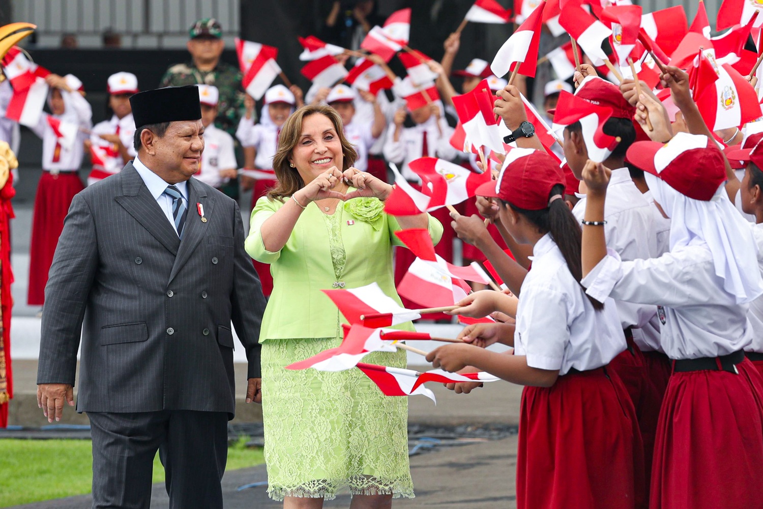 Dina Boluarte y Prabowo Subianto: “Perú e Indonesia unen fuerzas, una nueva era de cooperación estratégica y crecimiento mutuo”.