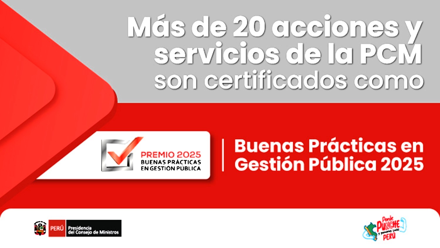 PCM lidera con 23 buenas prácticas en gestión pública 2025, 100% innovación y eficiencia impulsando la gestión pública del futuro.