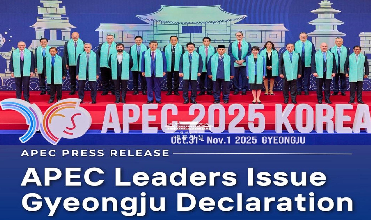 Declaración de Gyeongju de los líderes de APEC 2025.