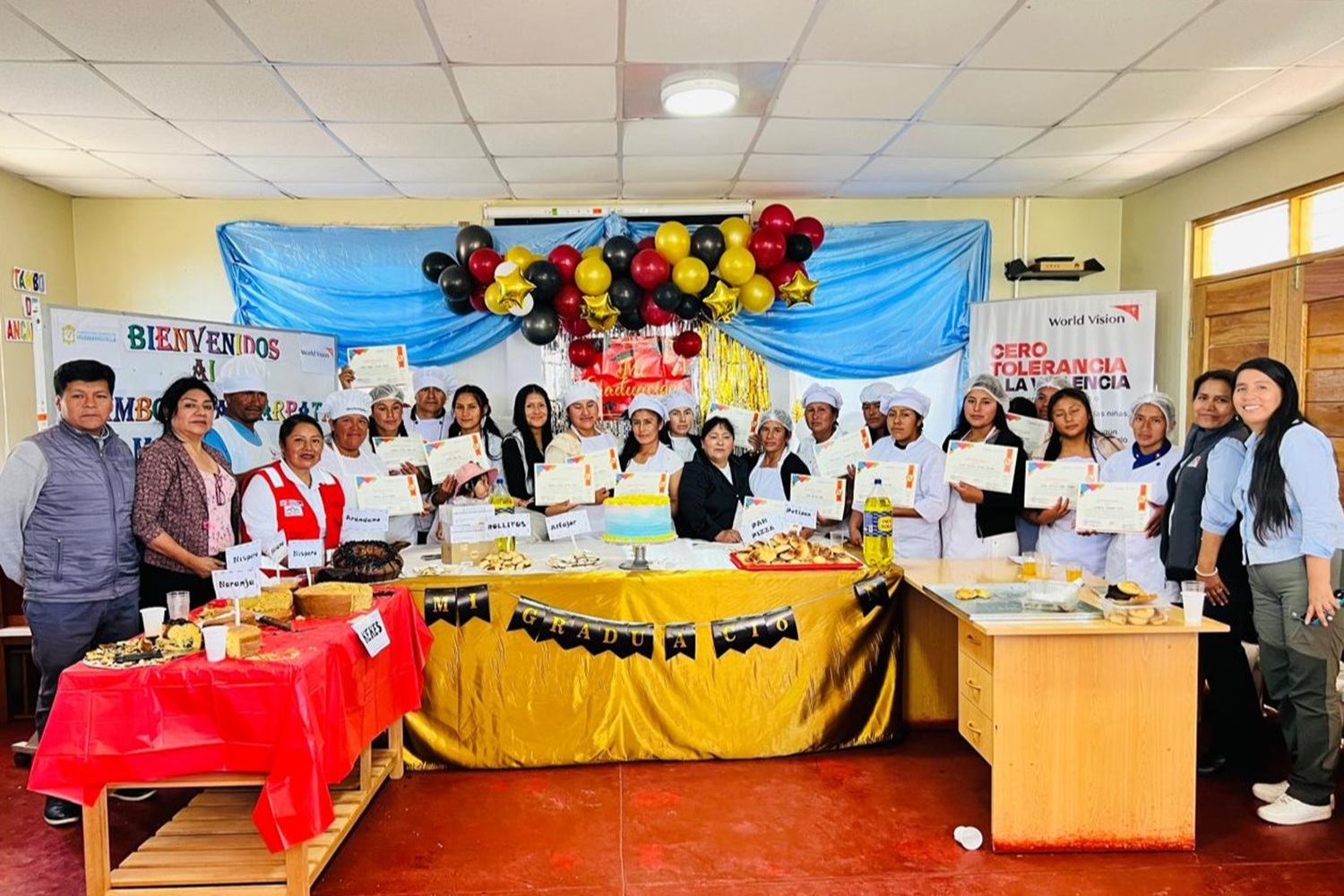 Capacitación culinaria en Huamanguilla: "27 pobladores listos para incursionar en emprendimientos productivos a más de 3300 msnm".