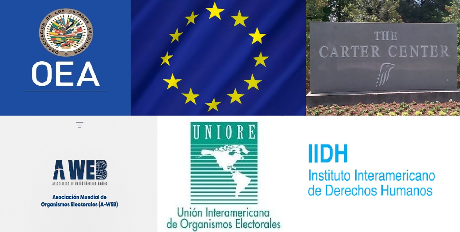 Comicios Generales en Perú Suma Respaldo Internacional: "OEA, Unión Europea, Centro Carter, UNIORE, IIDH y la Asociación Mundial de Organismos Electorales".