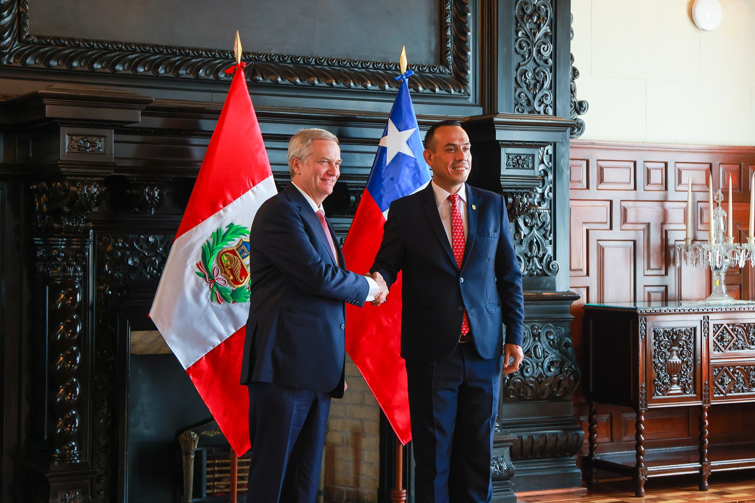 Jerí y Kast, Amistad e Integración entre Perú y Chile: "Uniendo fuerzas contra la delincuencia transnacional y migración irregular”.