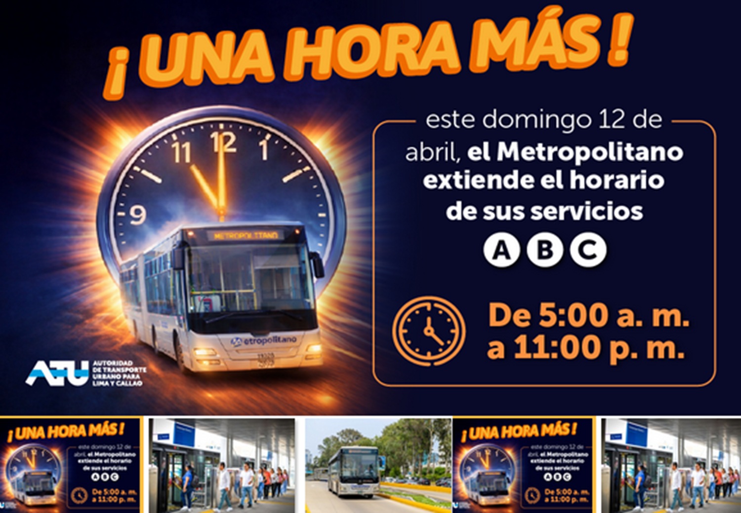"¡Transporte Garantizado! Metropolitano y Metro amplían horarios hasta las 11 p.m., el plan masivo que te movilizará este domingo 12 de abril está garantizado".
