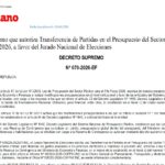 ¡LUZ VERDE ELECTORAL! Gobierno peruano autoriza S/ 17.3 millones al JNE para ‘Elecciones Regionales y Municipales 2026’.