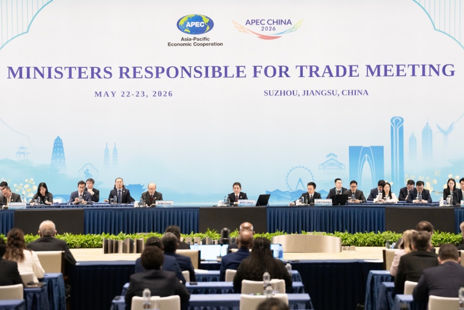 APEC Suzhou 2026: "Ministros de las 21 economías acuerdan defender el comercio abierto con 'Tecnología, IA y Comercio Digital', frente a riesgos de fragmentación global".