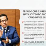 ¡Falso! JNE desmiente reunión clandestina de su presidente en Panamá y exhibe pruebas de transparencia cerrando el paso a la desinformación especulativa de la televisión peruana.