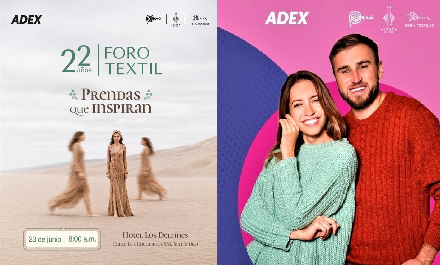22° Foro Textil: "ADEX analiza el futuro de la industria textil-confecciones en el Perú, reuniendo al sector como motor de empleo y divisas para fortalecer sus exportaciones".​