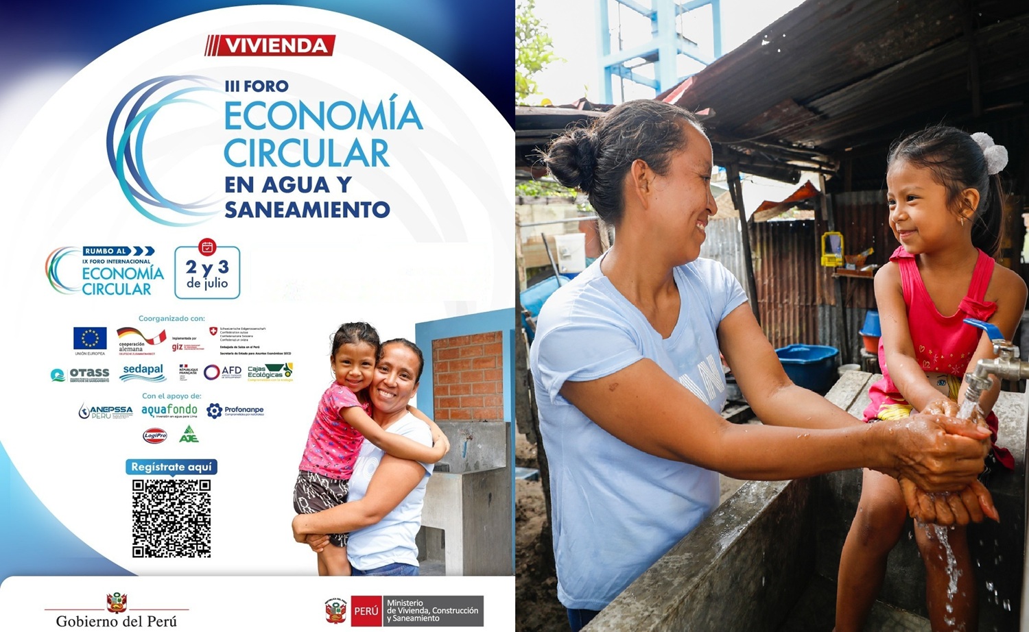 ¡III Foro de Economía Circular en Agua y Saneamiento! "Transformando la gestión del recurso hídrico en Perú con sostenibilidad y eficiencia como ejes del encuentro para renovar el sector saneamiento".