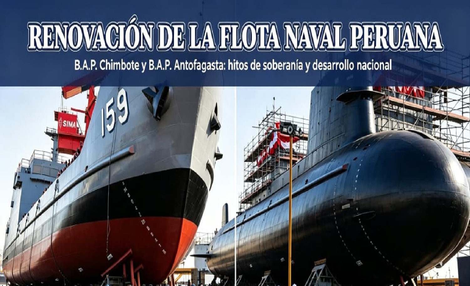 ¡115 años protegiendo el mar del Perú! La Fuerza de Submarinos celebra un nuevo aniversario junto al "Antofagasta", orgullo de América Latina. Además, se conmemora la botadura del B.A.P. "Chimbote" y, días antes, la del B.A.P. "Talara".